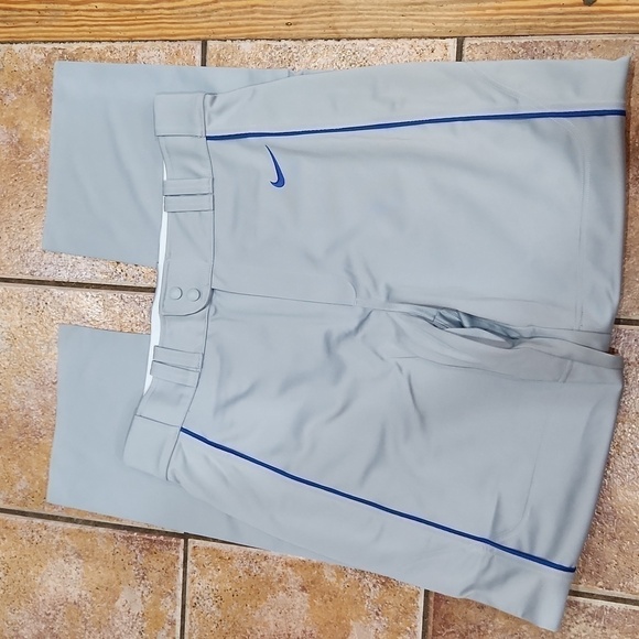 Nike team baseball pants NWT gray and blue - Picture 1 of 4
